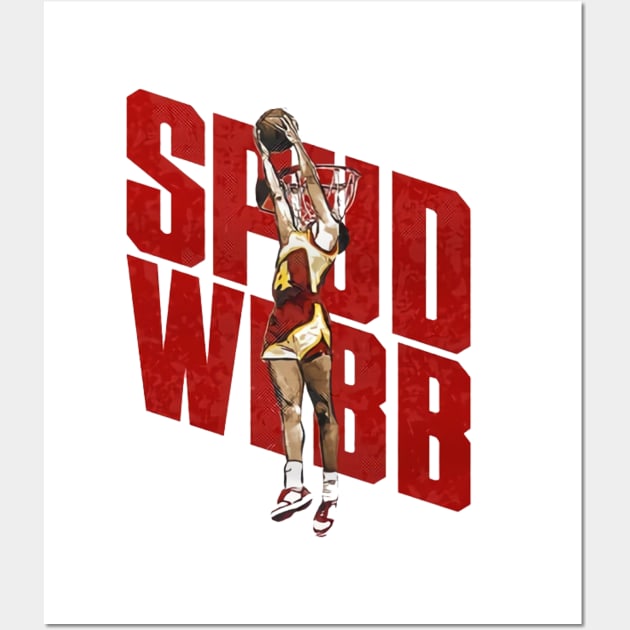 Spud Webb Atlanta Dunk Wall Art by Buya_Hamkac